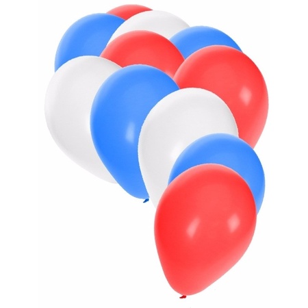 30 stuks party ballonnen in de kleuren van Tsjechische Republiek