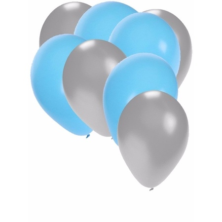 30x balloons black and silver