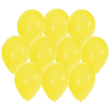 30x stuks Gele party ballonnen 27 cm