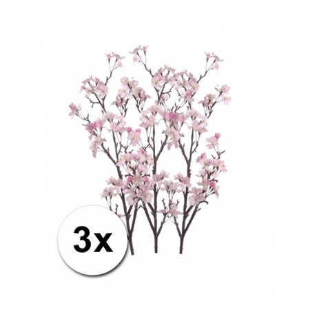 3x Namaak appelbloesem roze 104 cm