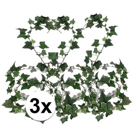 3x Ivy garland Hedera Helix 180 cm