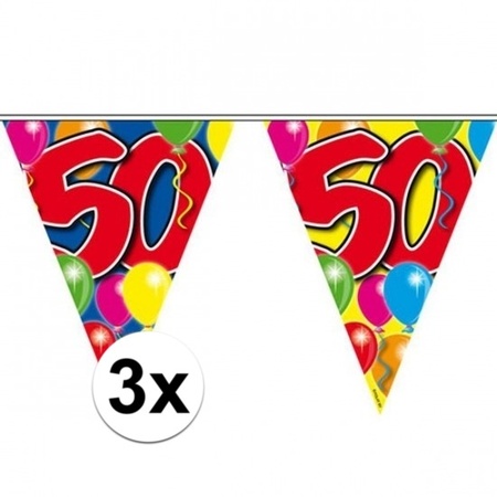 3x Flaglines 50 year 10 meters