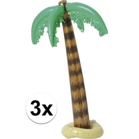 3x inflatable palmtrees 90 cm