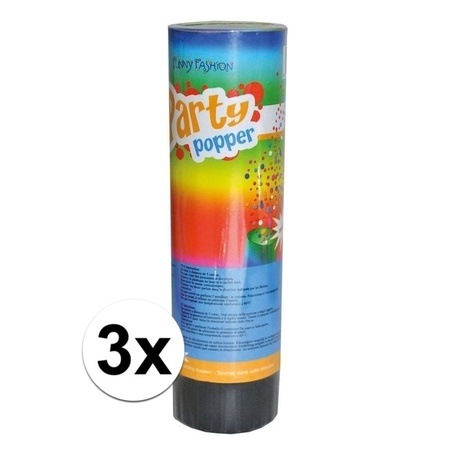 3x Feest poppers 15 cm
