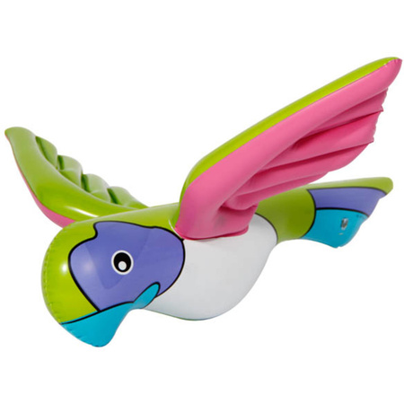 3x pieces inflatable parrot 23 cm