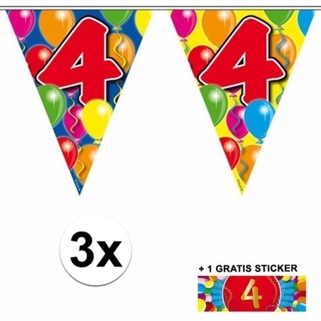 3x Flagline 4 years simplex with free sticker