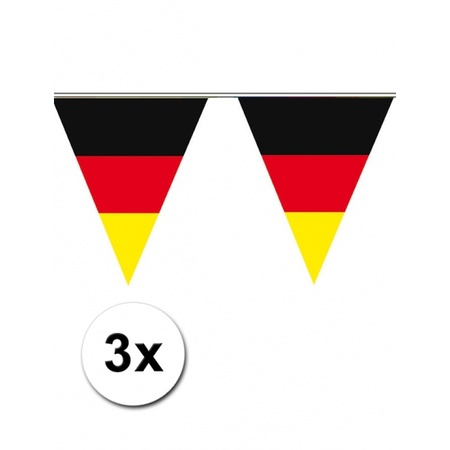 Feestversiering Duitsland vlaggen 3 st