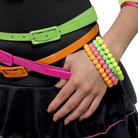 Bead bracelet neon colors