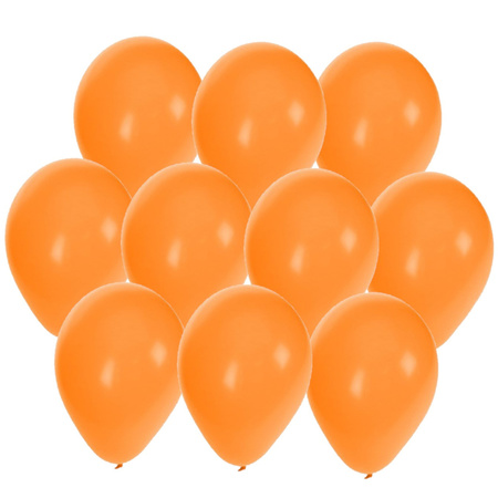45x stuks Oranje party ballonnen 27 cm