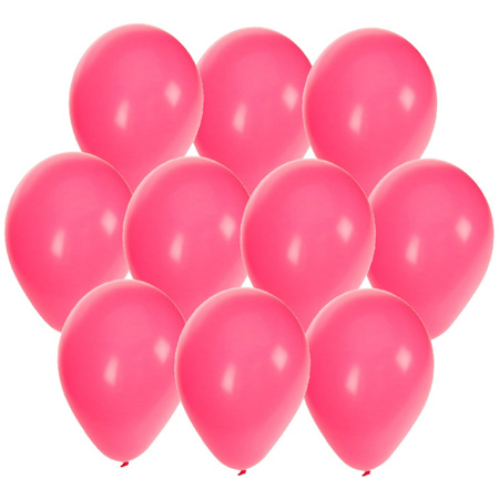 45x stuks Roze party ballonnen 27 cm