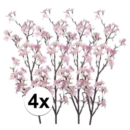 4 Apple blossom pink artificial flowers 104 cm