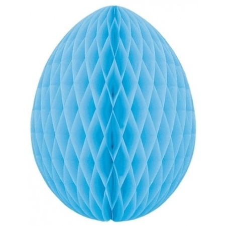 4x Deco easter egg light blue 20 cm