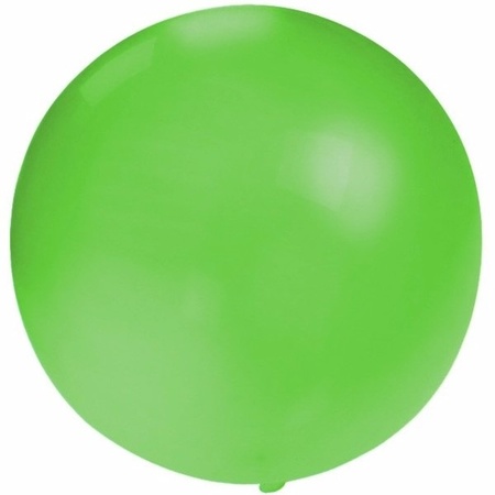 4x Big balloons 60 cm green