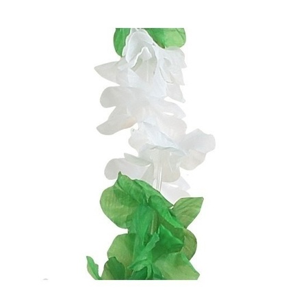 4x Hawaii garland white/green 