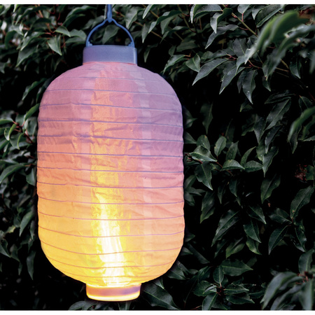 4x pcs solar lantern white with realistic flame effect 20 x 30 cm