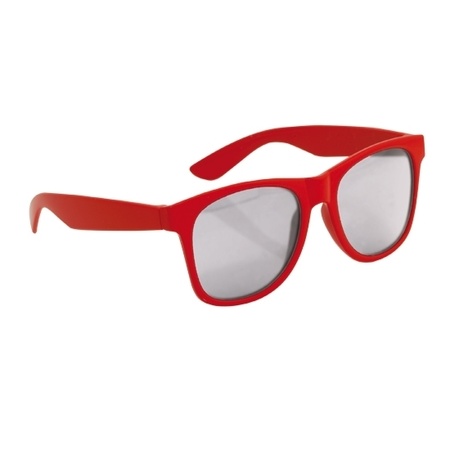 4x pieces red kids party- and sunglasses