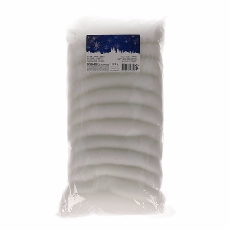 4x Bags snow cottonwool 100 gram