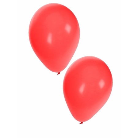 Ballonnen rood zakje van 50 stuks