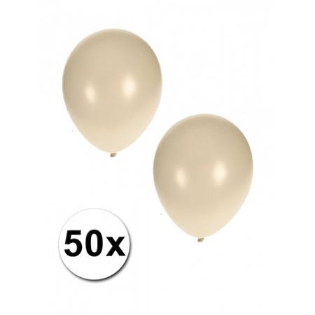 Metallic white balloons 36 cm