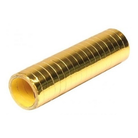 5x Goldcolored streamers