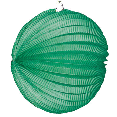 5x Lampionnen groen 22 cm