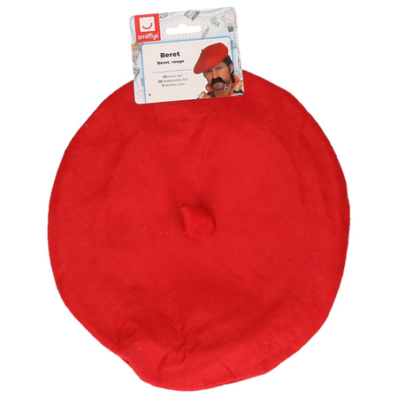 6 red French berets