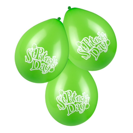 6x St Patricks Day theme baloons 25 cm