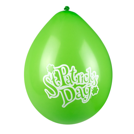 6x stuks groene St. Patricks Day thema ballonnen 25 cm
