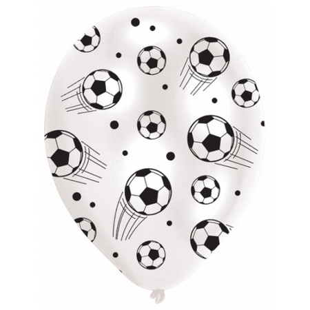 6x pieces Soccer theme balloons