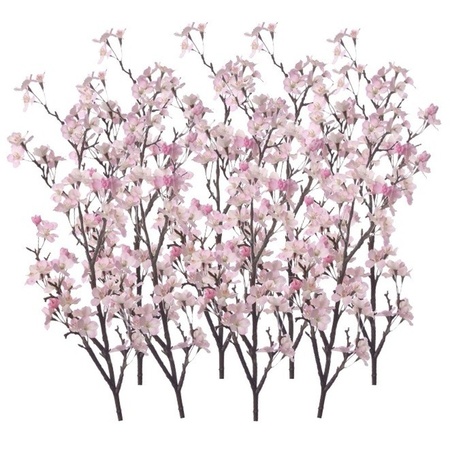 8 Apple blossom pink artificial flowers 104 cm