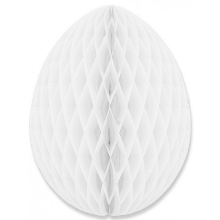 8x Deco easter egg white 20 cm