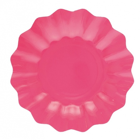 8x Pink plates 21 cm