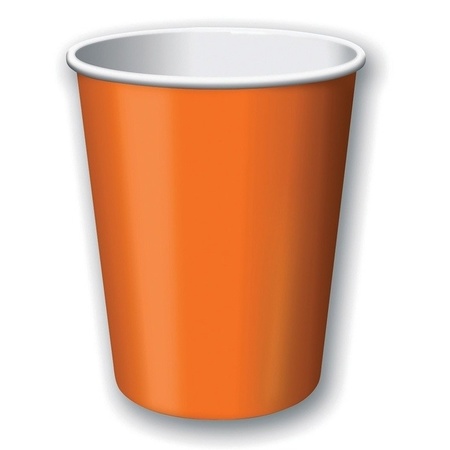 Orange cups 8 pieces