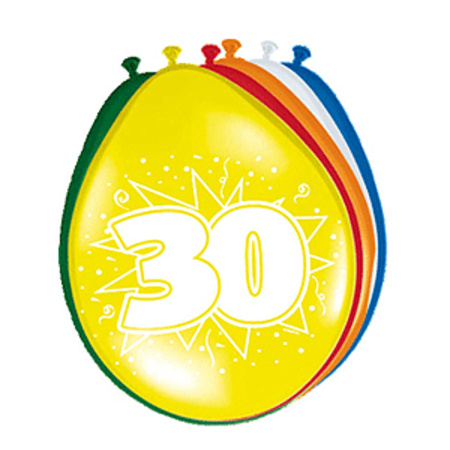 Folat Party 30e jaar verjaardag feestversiering set - Ballonnen en slingers