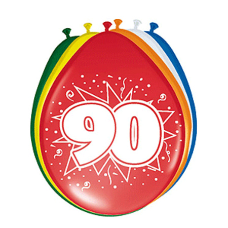 Balloons 90 year 16x + sticker