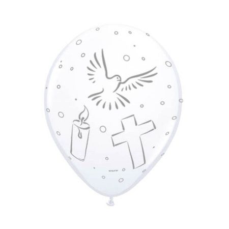 First Communion theme balloons 8x pcs