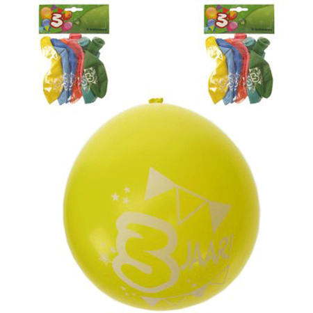 8x party Balloons 3 years theme