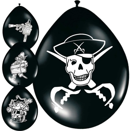 8x Pirates theme balloons