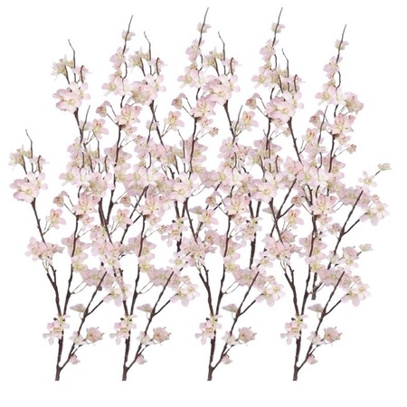 8x Stuks roze appelbloesem kunstbloem/tak met 57 bloemetjes 84 cm