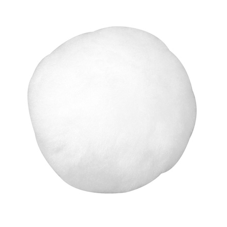 8x Fake winter deco snowballs 6 cm