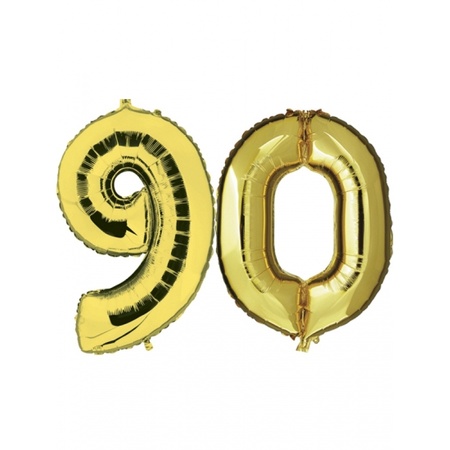 Gouden opblaasbare 90 folie ballonnen