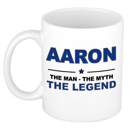 Aaron The man, The myth the legend name mug 300 ml