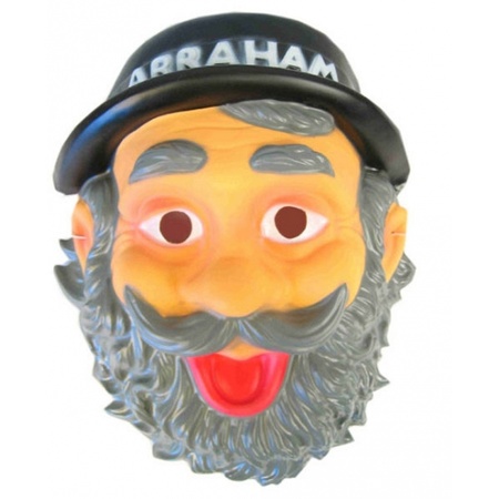Opa Abraham masker met snor