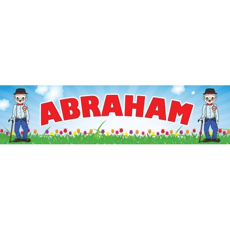 Groot Abraham spandoek 200 cm