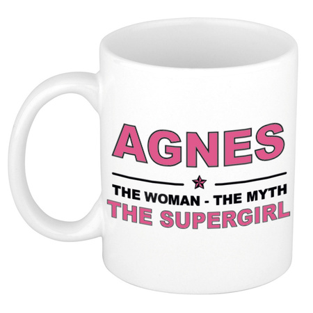 Agnes The woman, The myth the supergirl name mug 300 ml