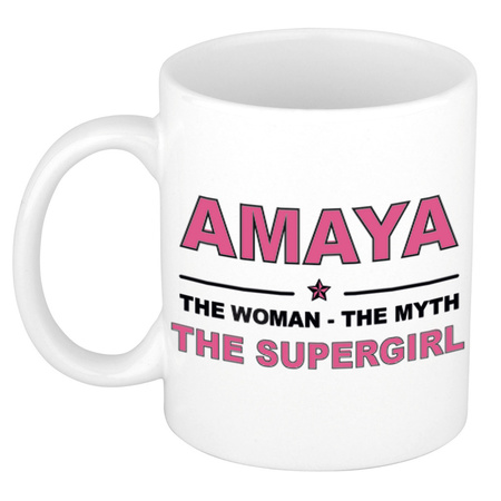 Amaya The woman, The myth the supergirl collega kado mokken/bekers 300 ml