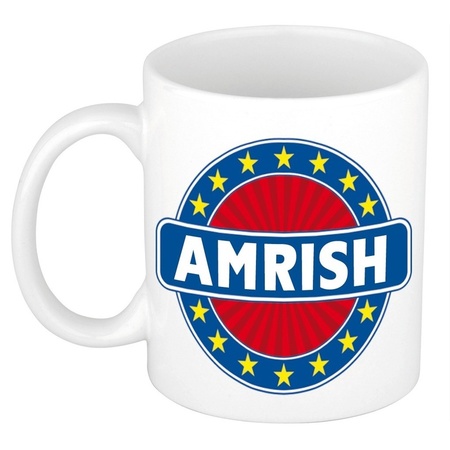 Amrish name mug 300 ml