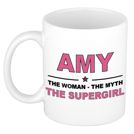 Amy The woman, The myth the supergirl collega kado mokken/bekers 300 ml