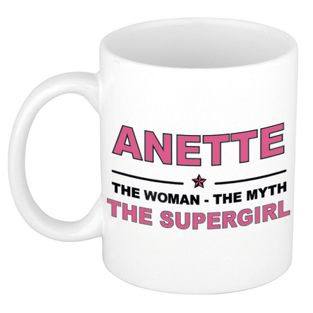 Anette The woman, The myth the supergirl collega kado mokken/bekers 300 ml