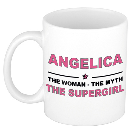 Angelica The woman, The myth the supergirl collega kado mokken/bekers 300 ml